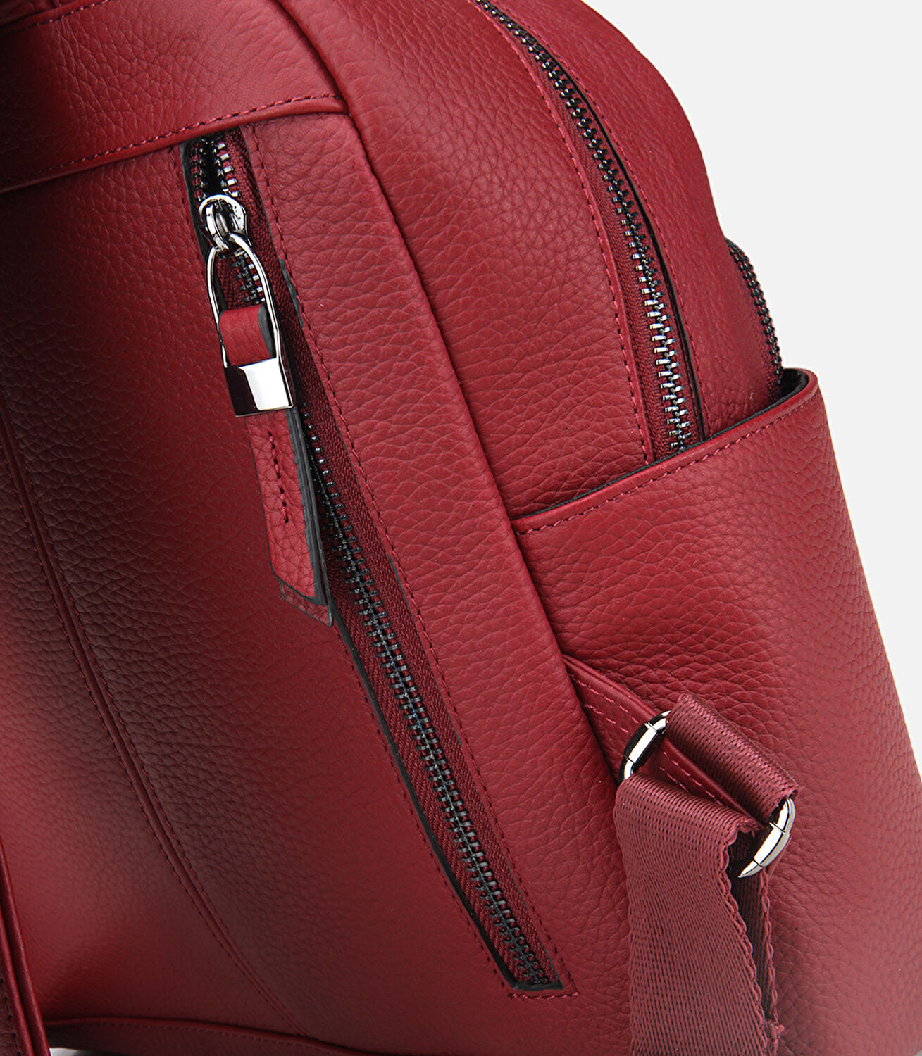 Kadın Deri Bordo Sırt Çantası