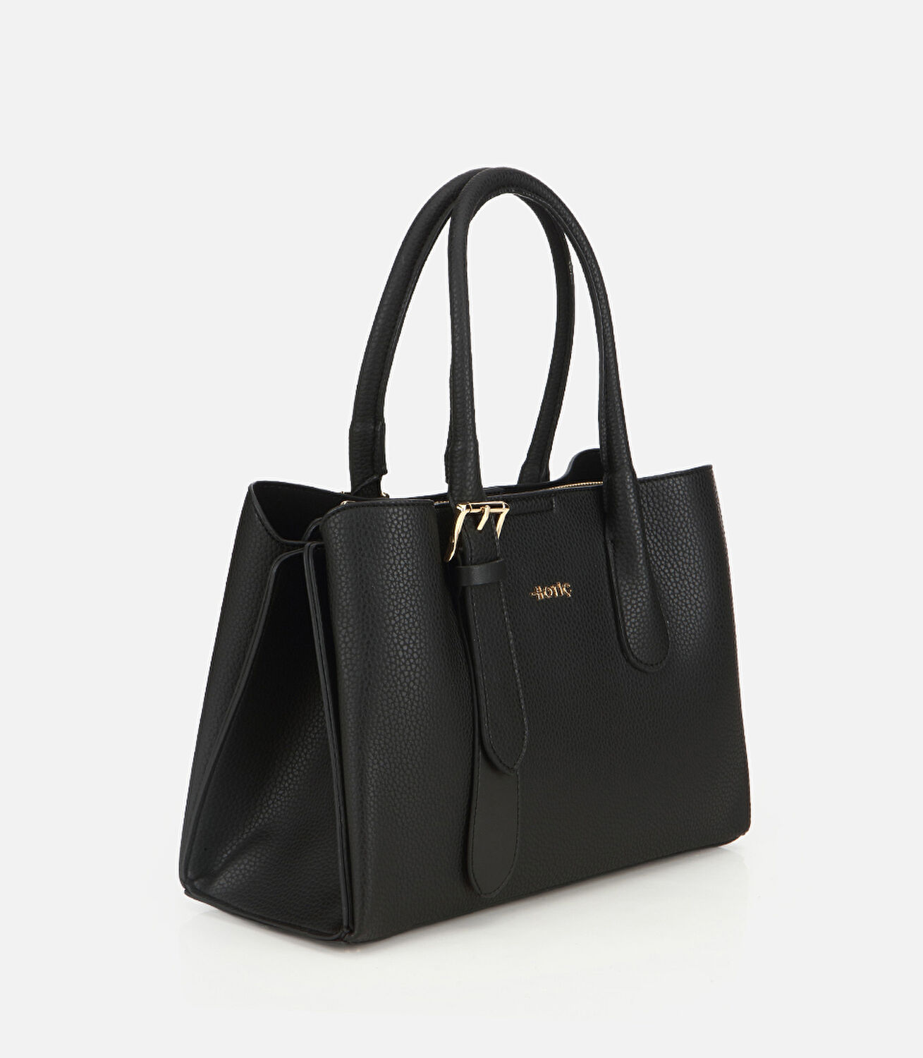 Kadın Siyah Kemer Detaylı Omuz Çantası