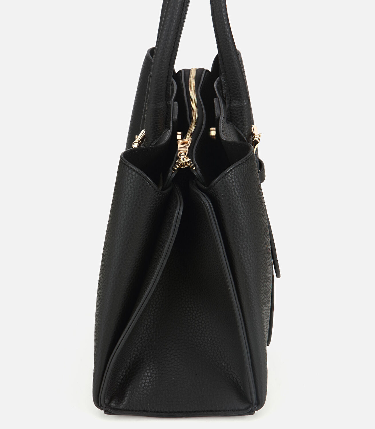 Kadın Siyah Kemer Detaylı Omuz Çantası