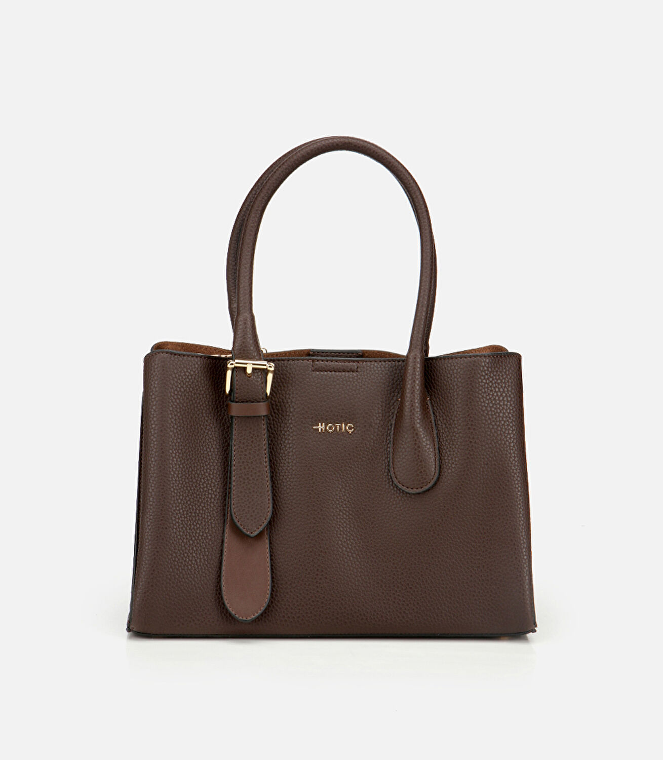 Kadın Kahverengi Kemer Detaylı Omuz Çantası