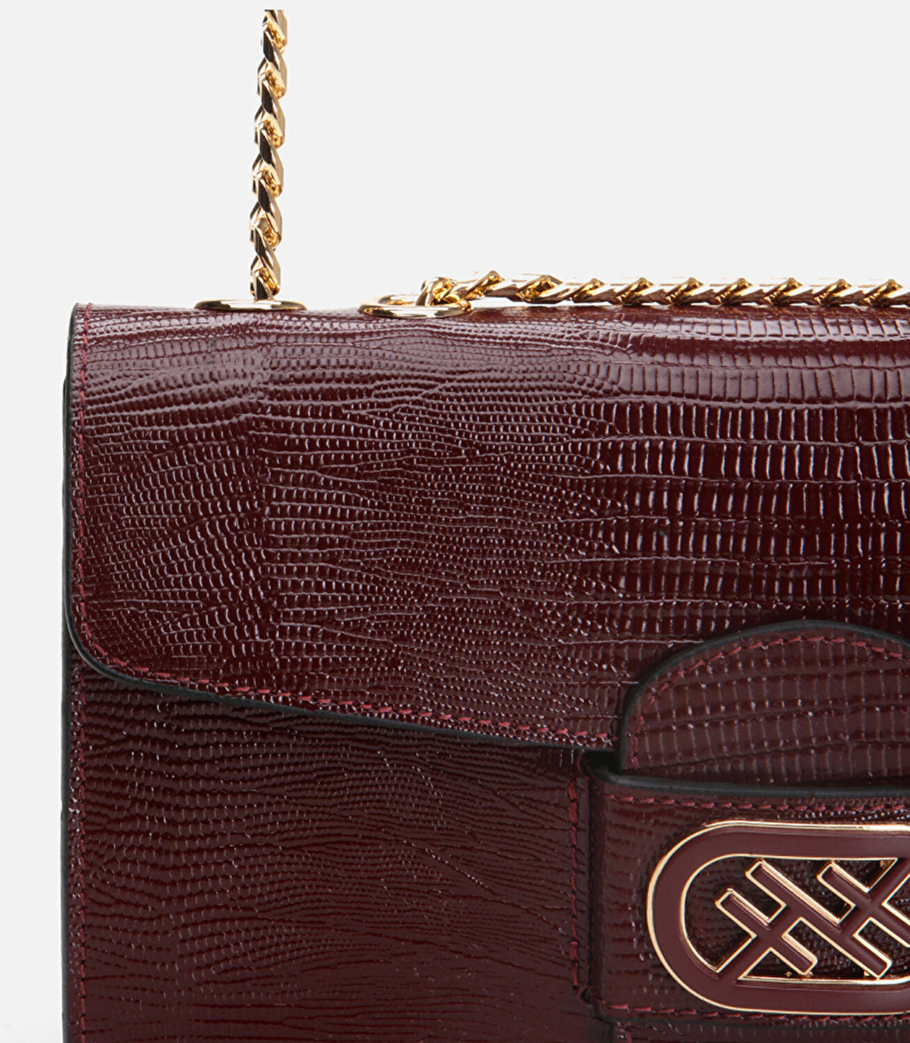 Kadın Deri Bordo Omuz Çantası