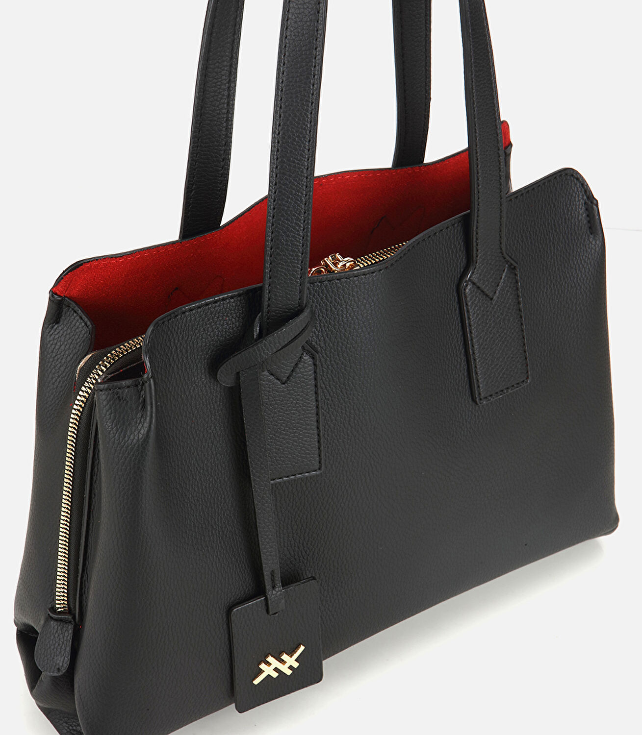 Kadın Siyah Yumuşak Dokulu Omuz Çantası