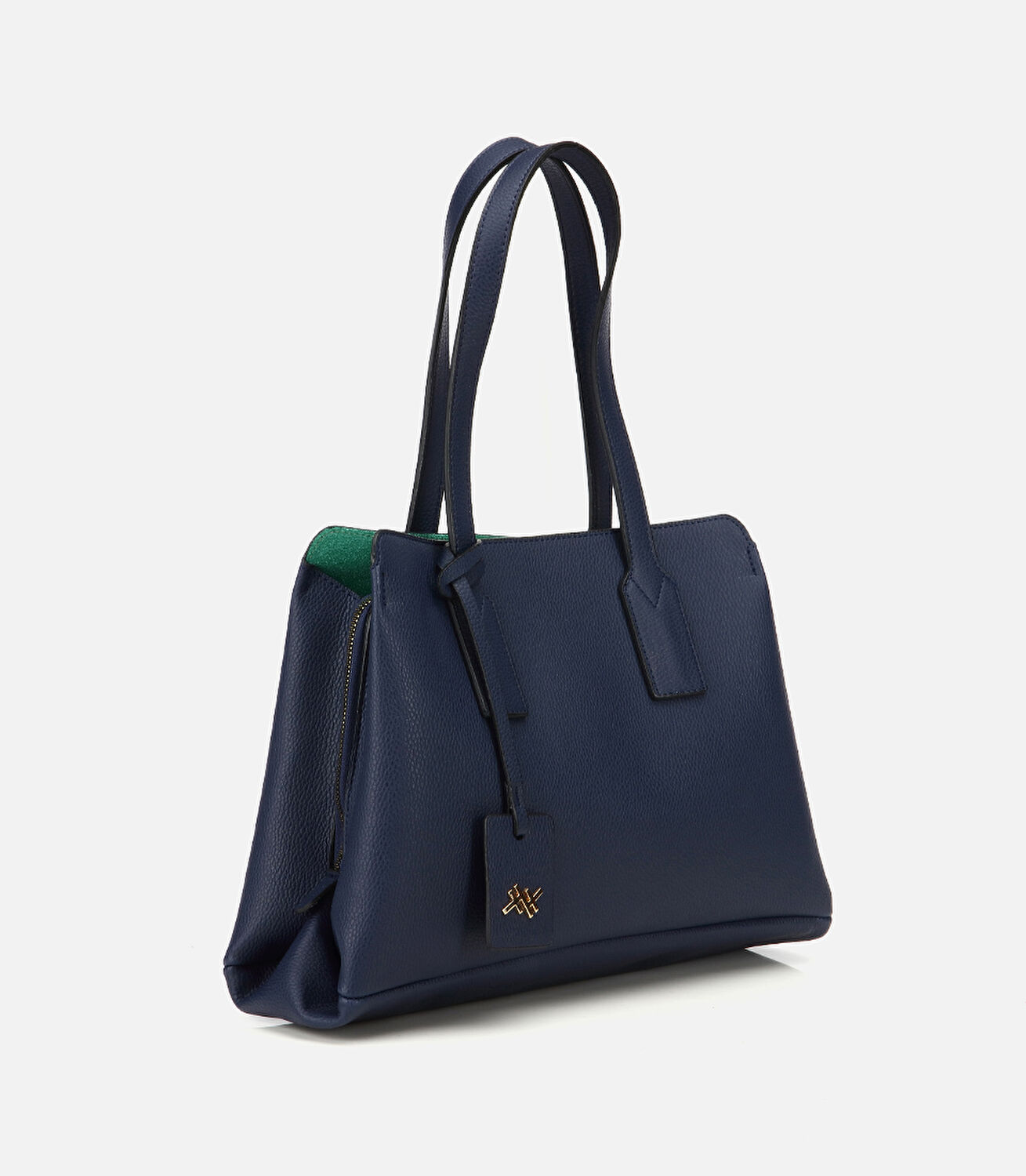 Kadın Lacivert Yumuşak Dokulu Omuz Çantası