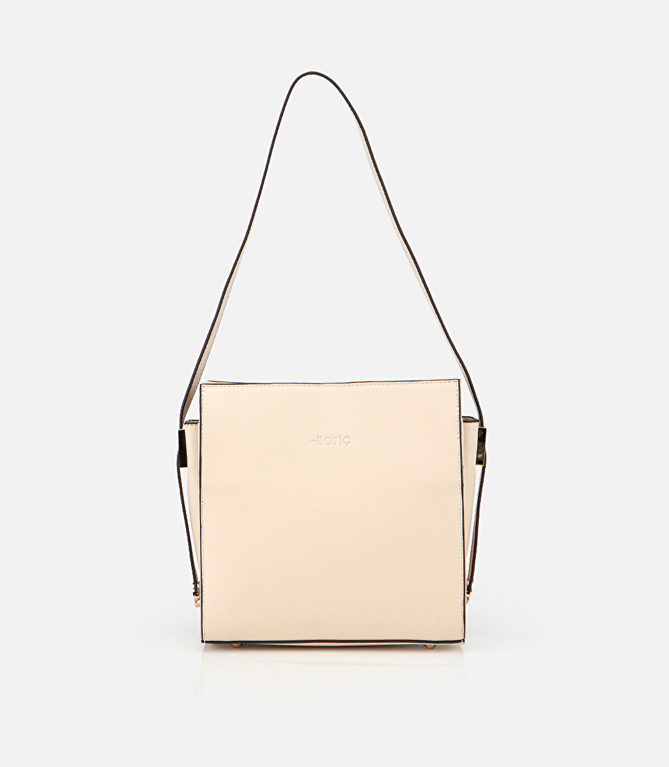 Kadın Deri Ekru Omuz Çantası