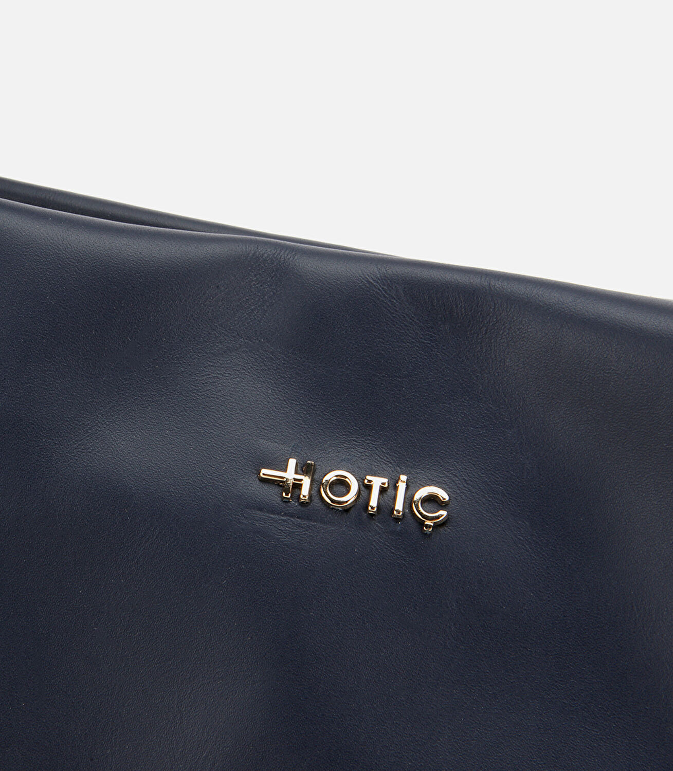 Kadın Deri Lacivert Yumuşak Dokulu Örgü Askı Detaylı Omuz Çantası