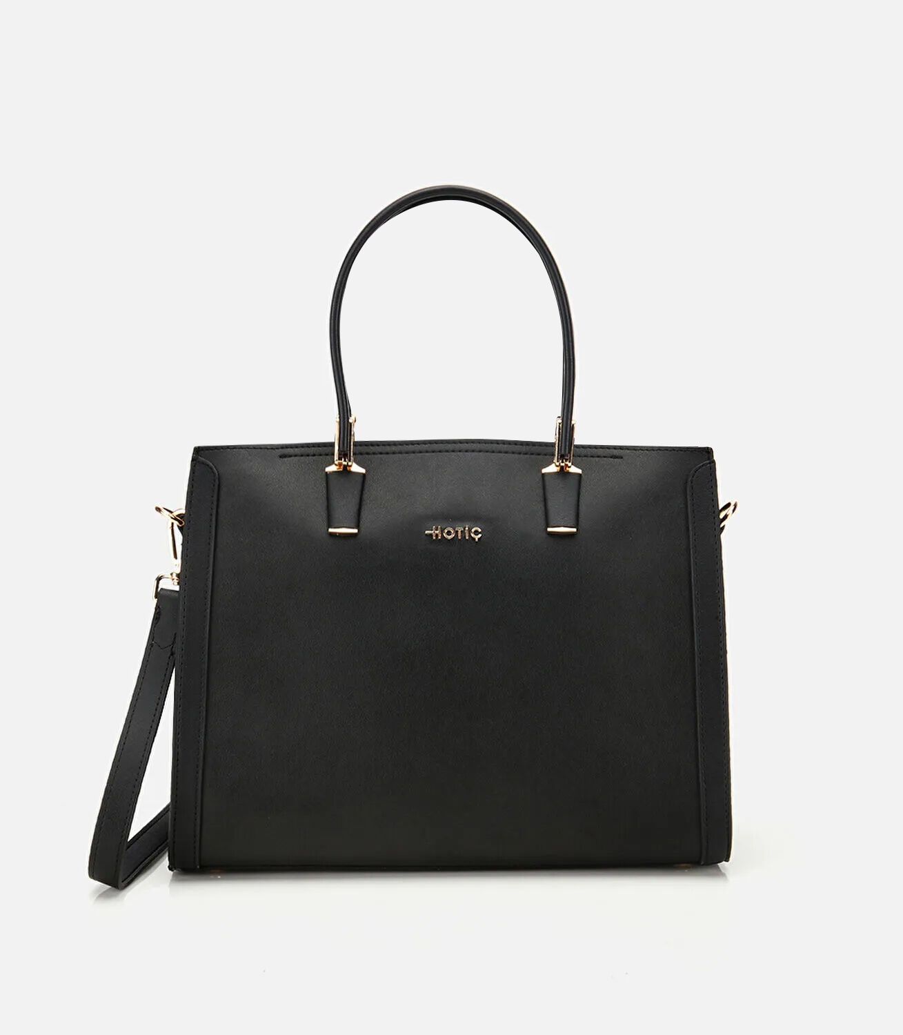 Kadın Siyah Fermuarlı Omuz Çantası