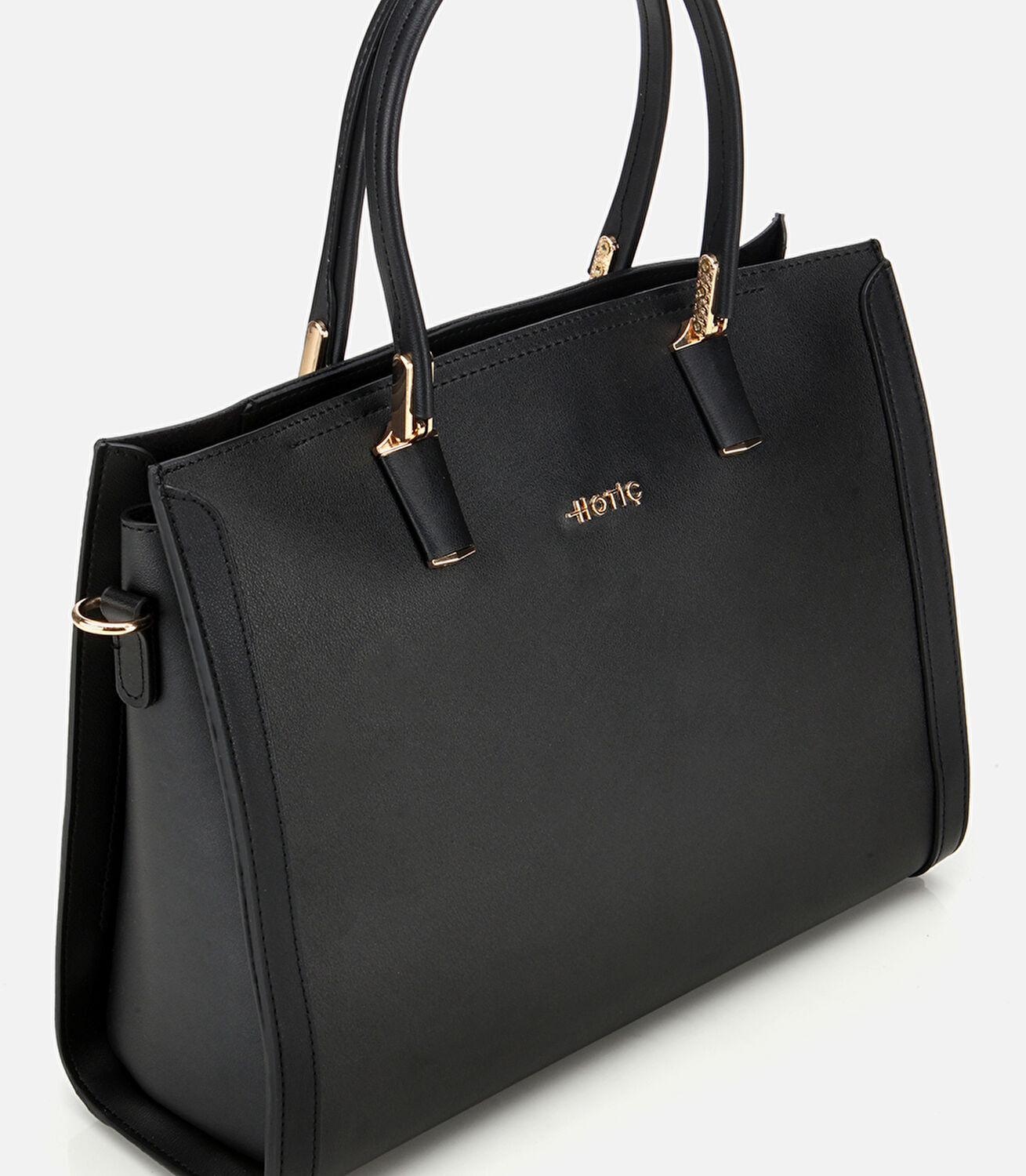 Kadın Siyah Fermuarlı Omuz Çantası