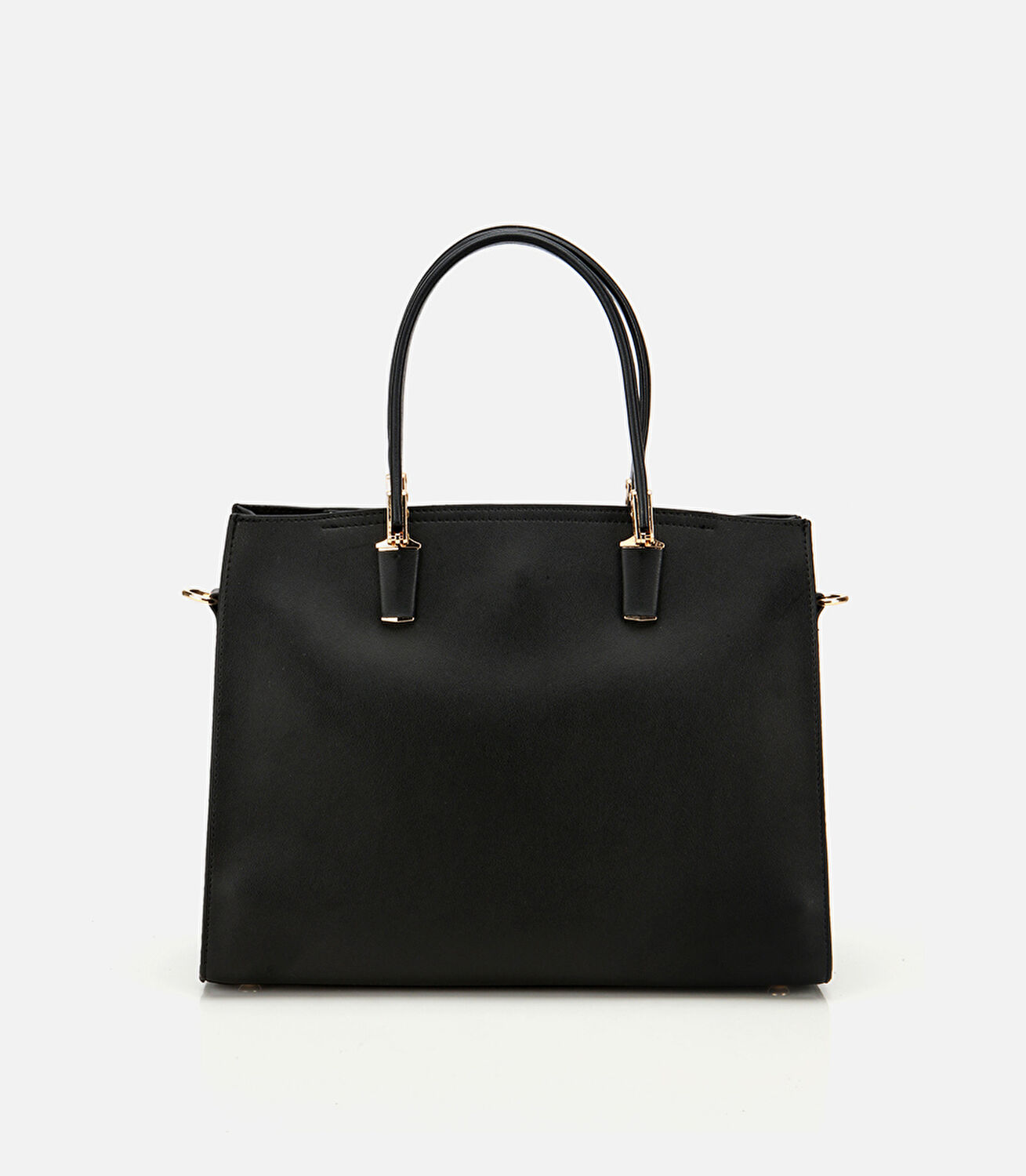 Kadın Siyah Fermuarlı Omuz Çantası