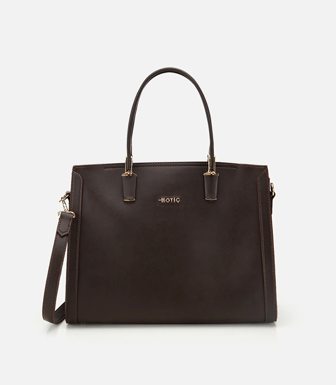 Kadın Kahverengi Fermuarlı Omuz Çantası