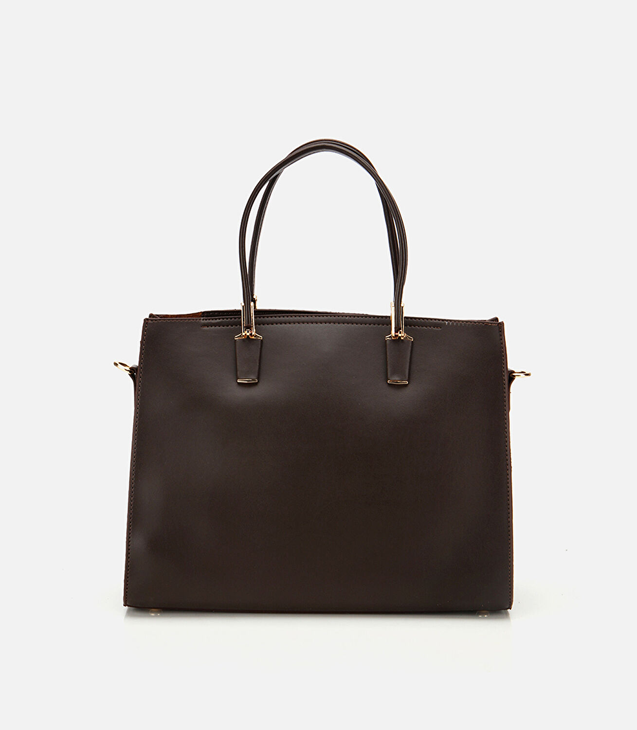 Kadın Kahverengi Fermuarlı Omuz Çantası