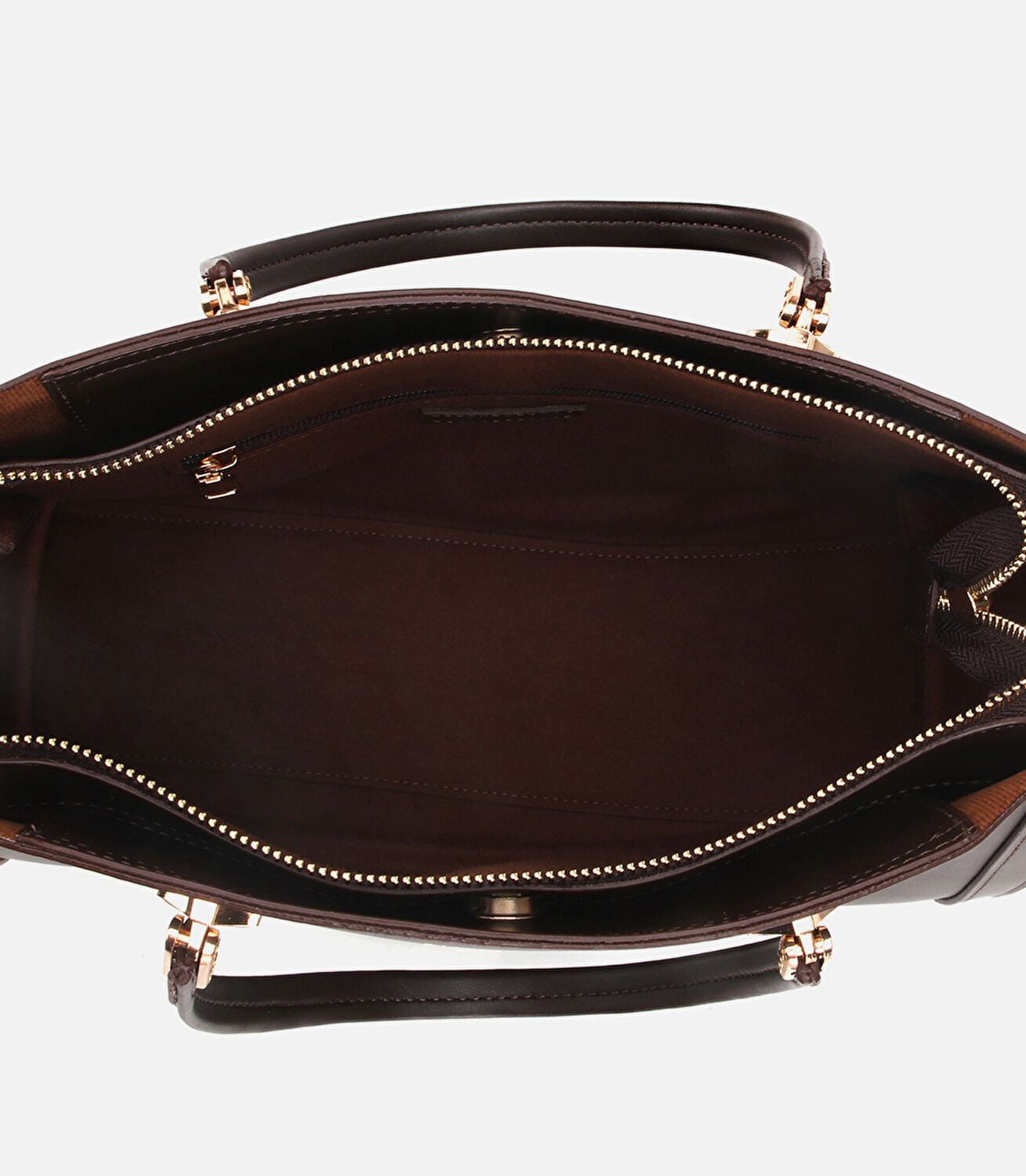 Kadın Kahverengi Fermuarlı Omuz Çantası