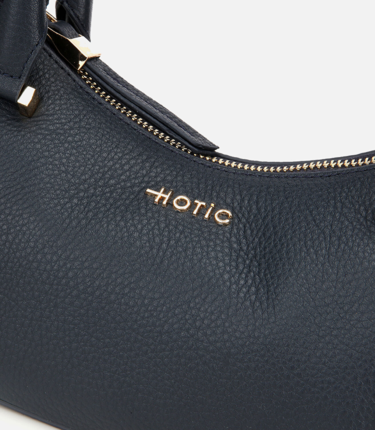 Kadın Deri Lacivert Bowling Omuz Çantası