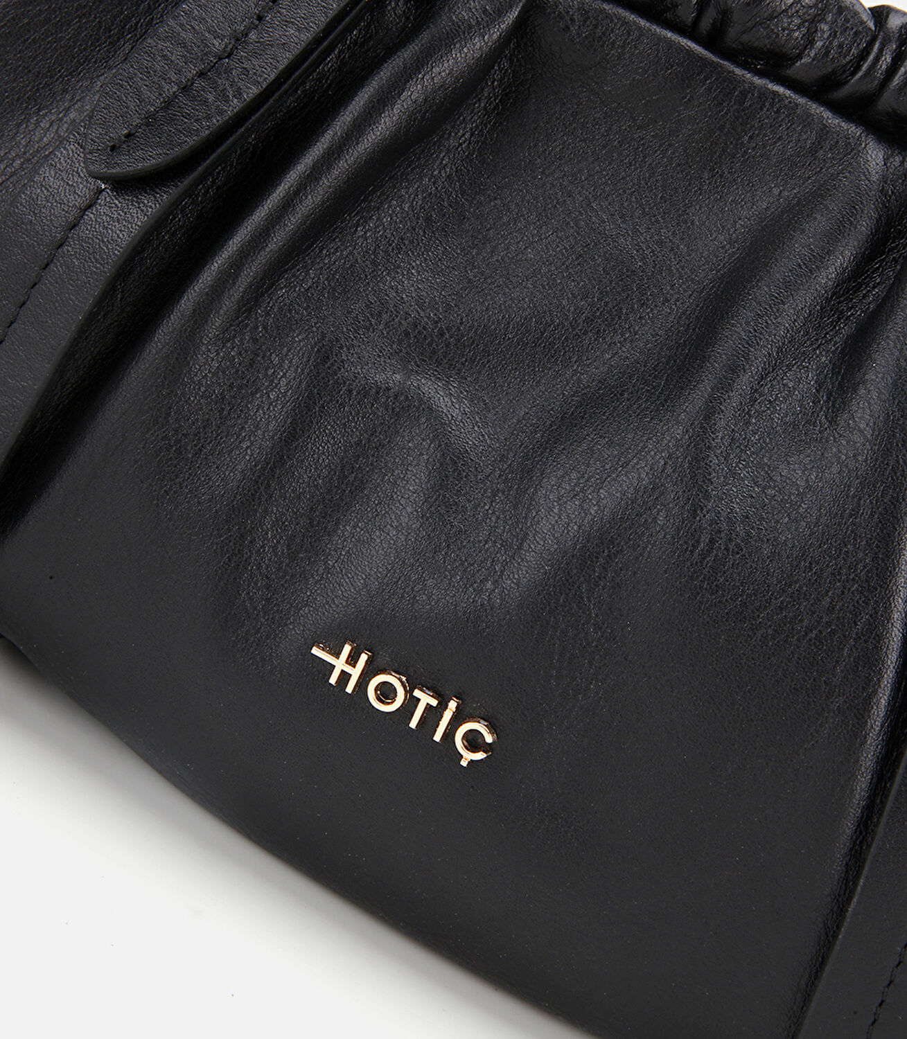 Kadın Deri Siyah Yumuşak Dokulu Bowling Omuz Çantası