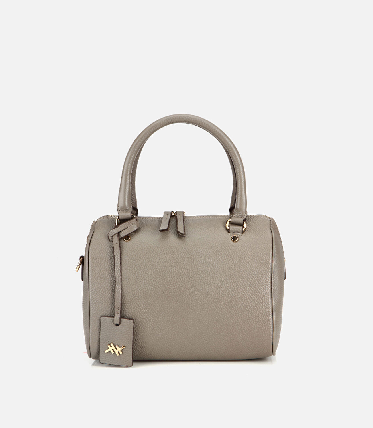 Kadın Deri Vizon Fermuarlı Omuz Çantası