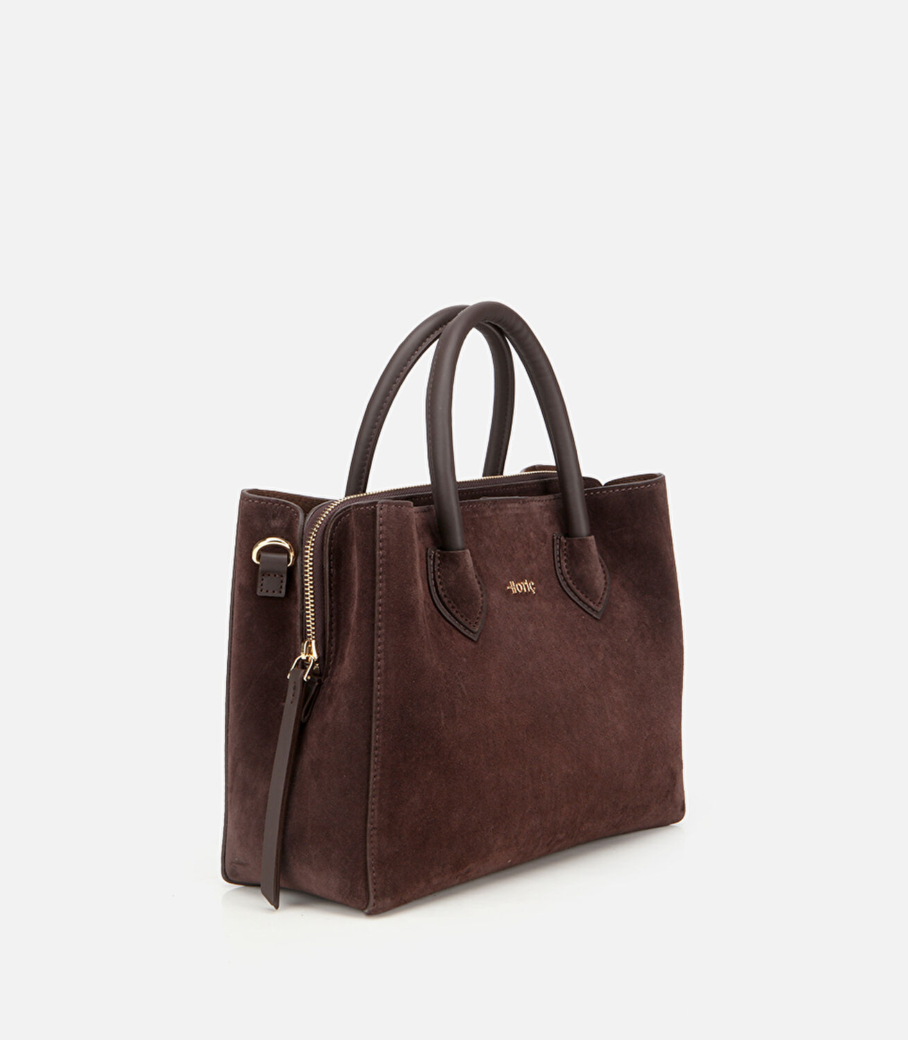 Kadın Süet Deri Kahverengi Tote Çanta