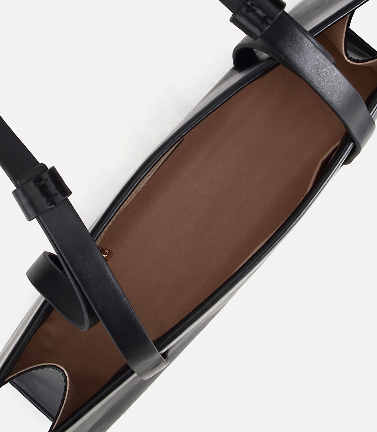 Kadın Siyah Mıknatıs Detaylı Omuz Çantası