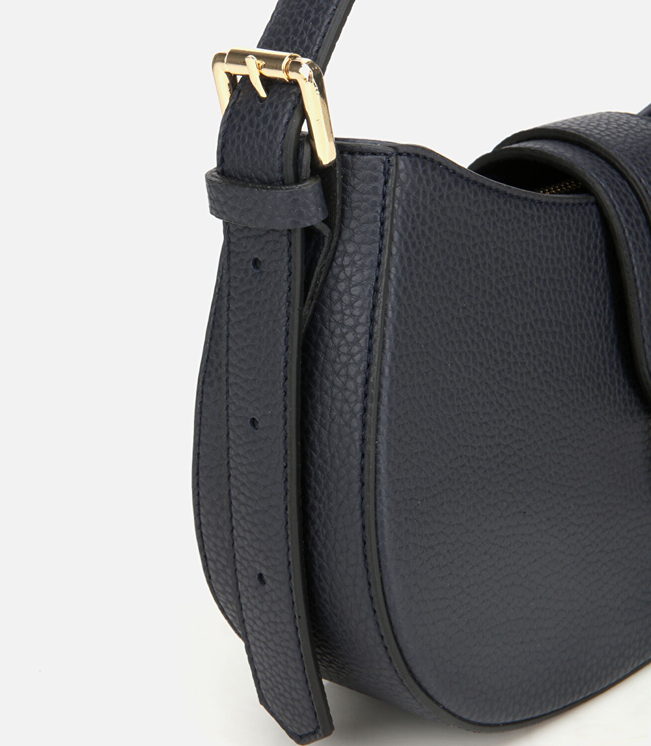 Kadın Lacivert Kilit Detaylı Omuz Çantası