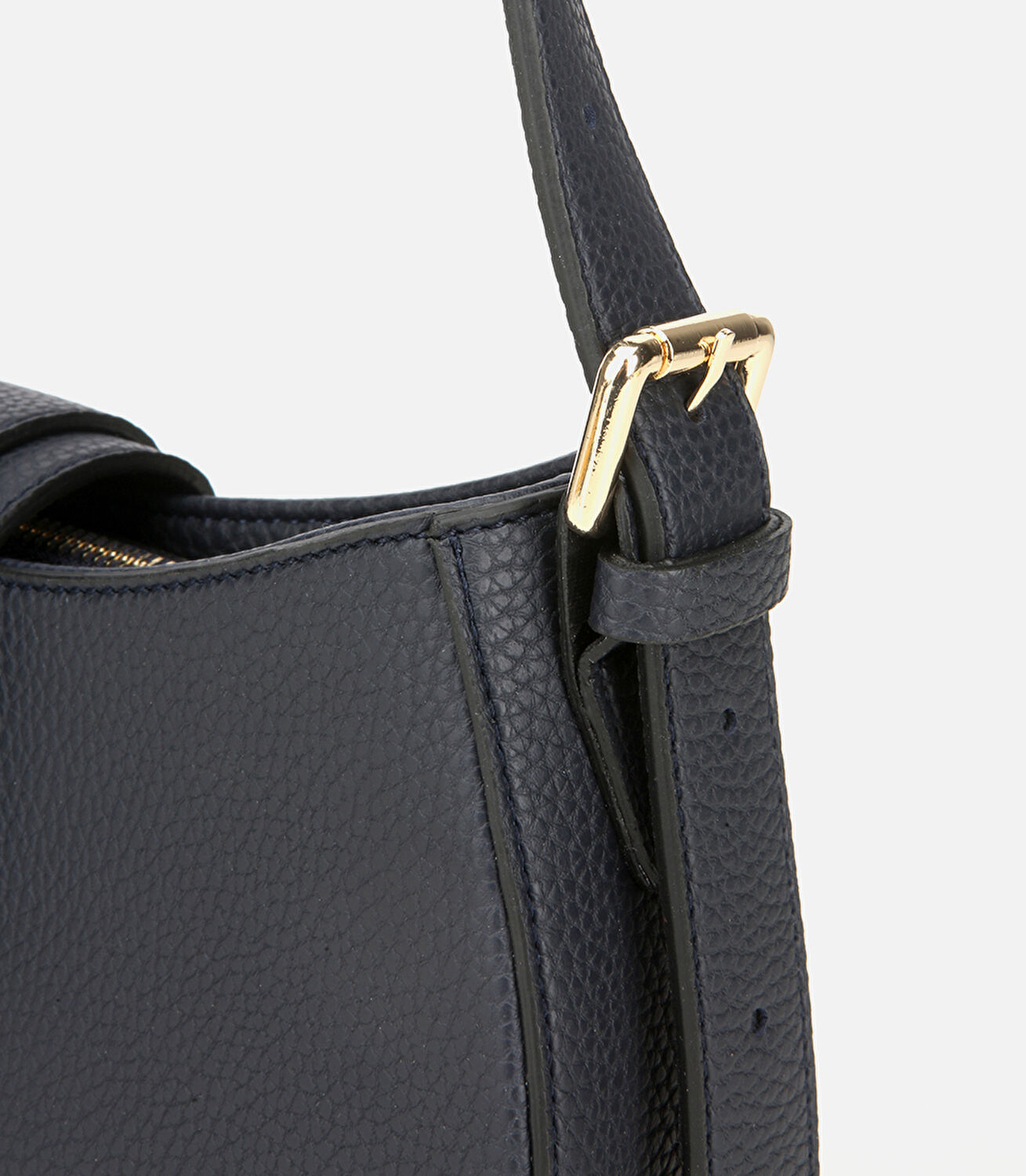 Kadın Lacivert Kilit Detaylı Omuz Çantası