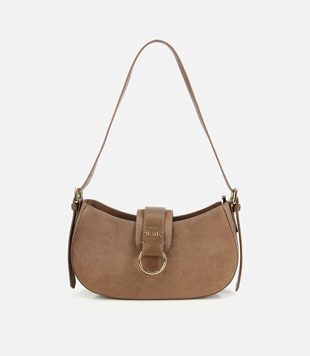 Kadın Vizon Kilit Detaylı Omuz Çantası