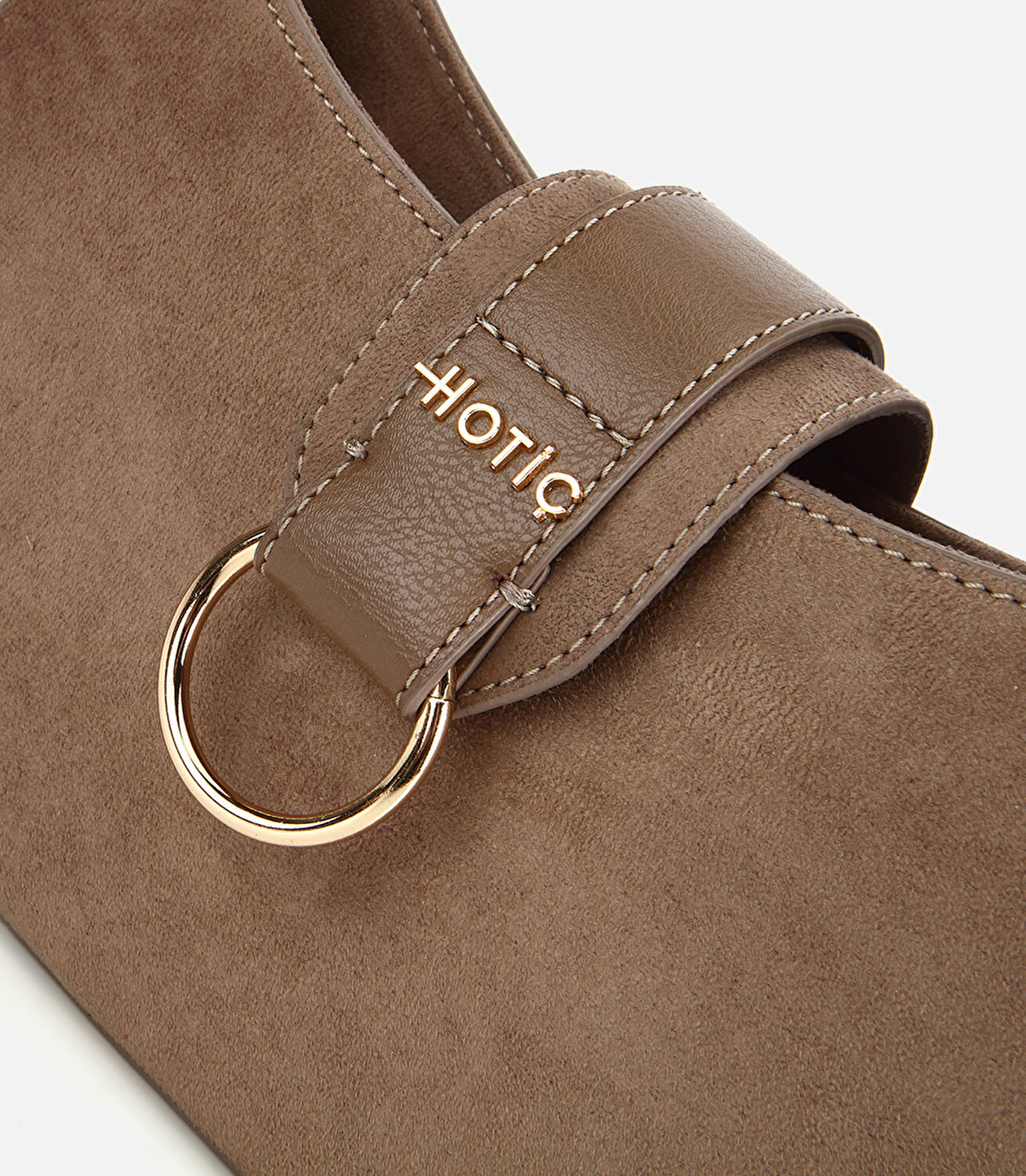 Kadın Vizon Kilit Detaylı Omuz Çantası