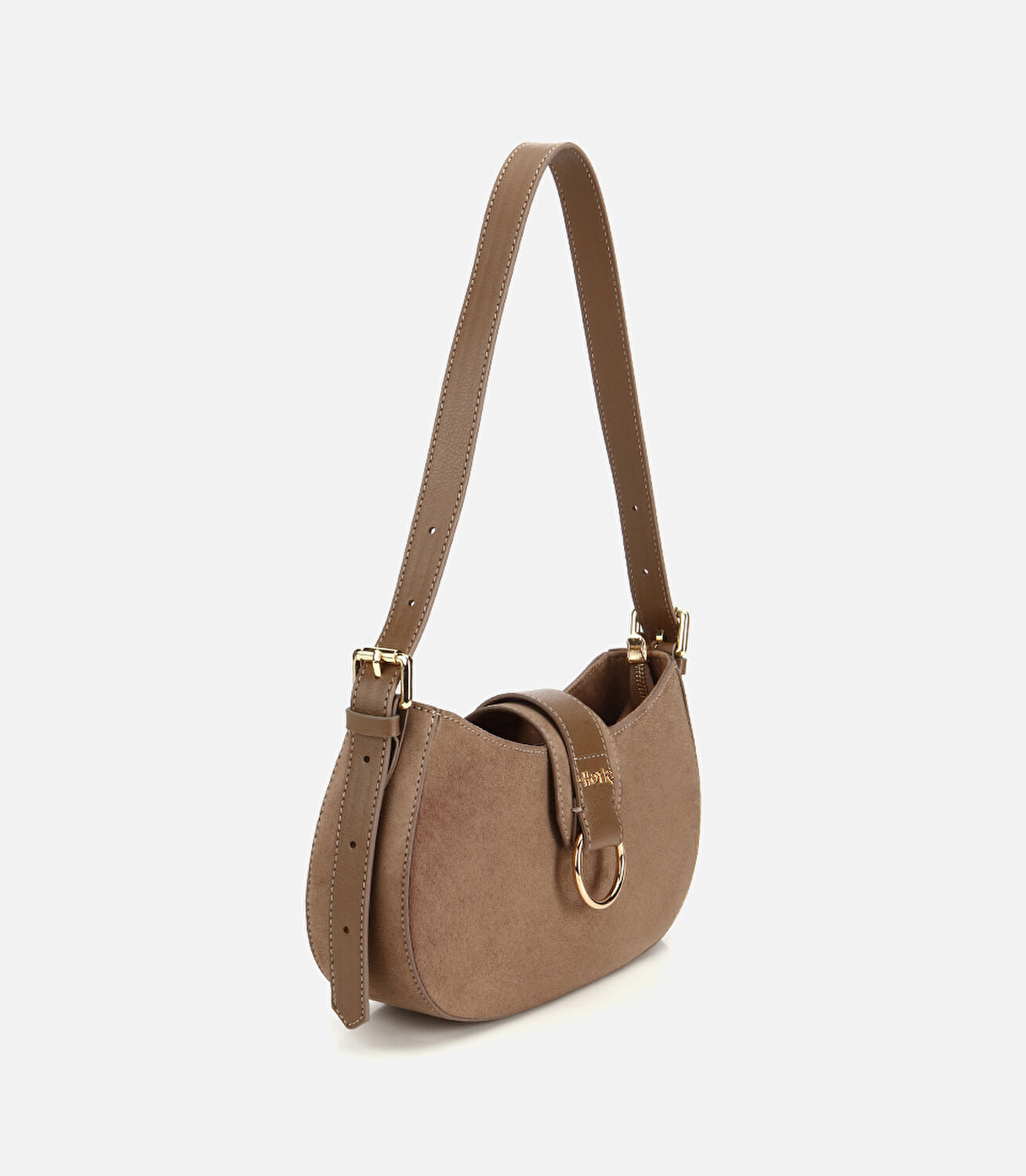 Kadın Vizon Kilit Detaylı Omuz Çantası