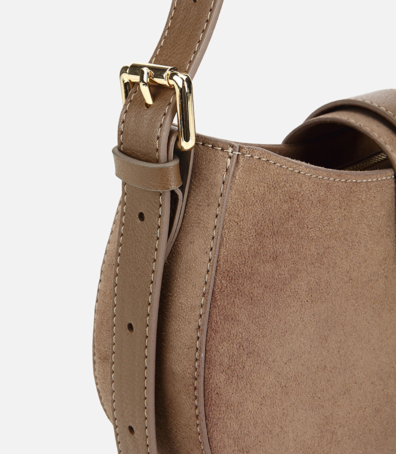 Kadın Vizon Kilit Detaylı Omuz Çantası