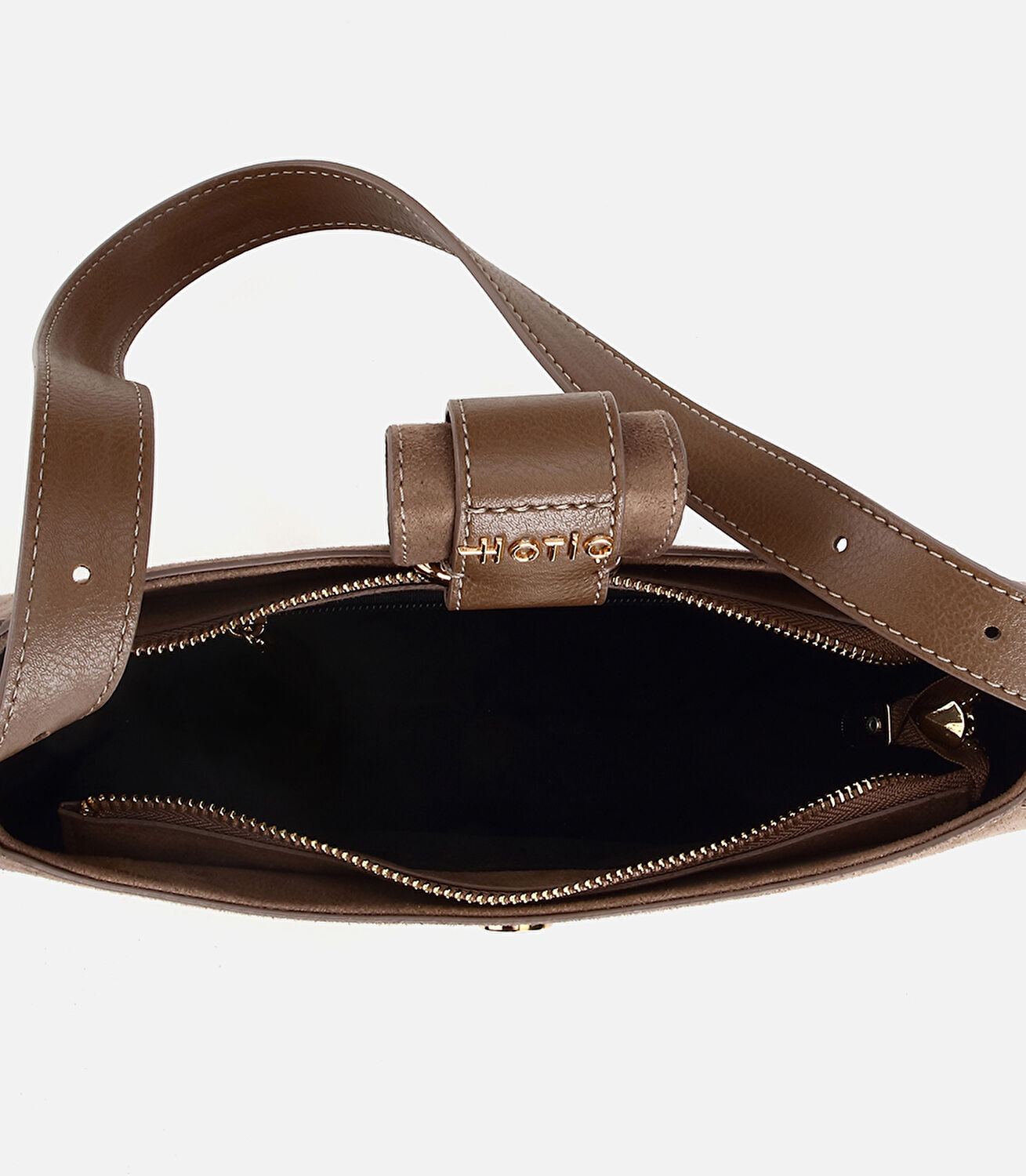 Kadın Vizon Kilit Detaylı Omuz Çantası