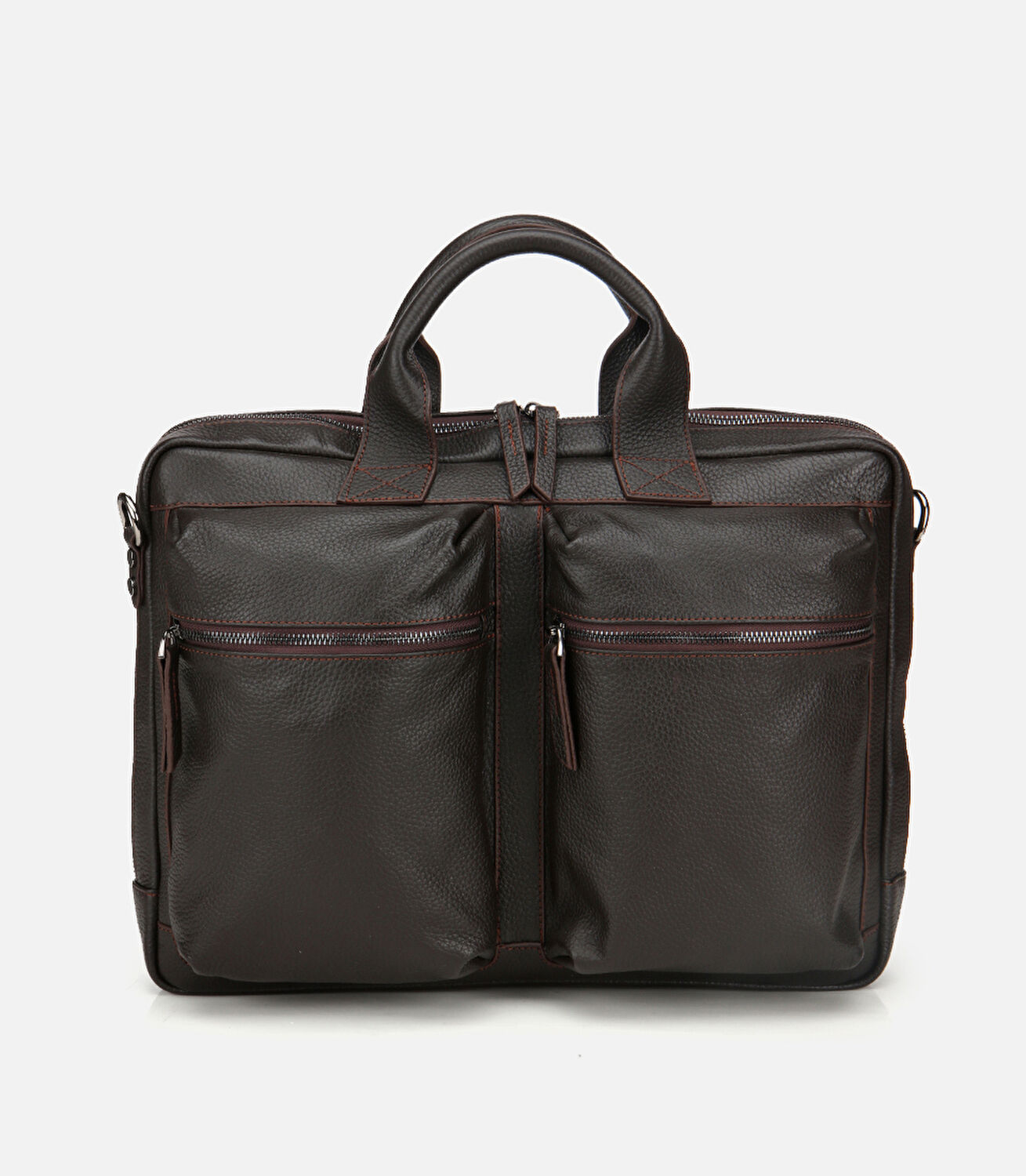 Erkek Deri Kahverengi Yumuşak Dokulu Laptop & Evrak Çantası