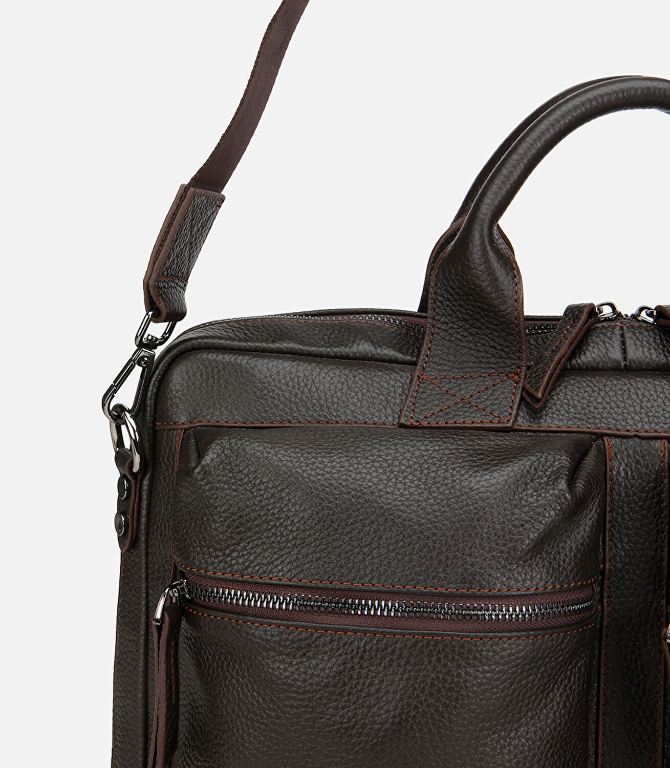 Erkek Deri Kahverengi Yumuşak Dokulu Laptop & Evrak Çantası