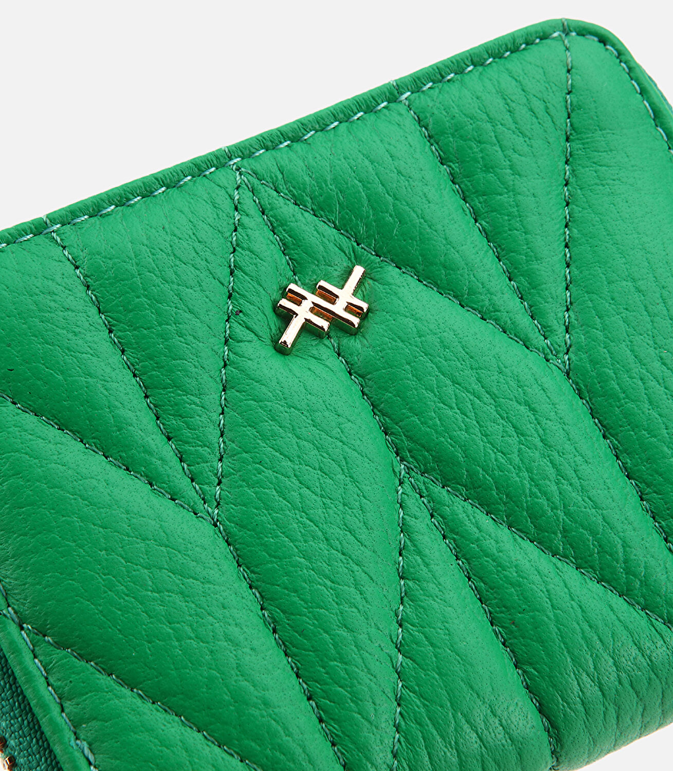 Kadın Deri Yeşil Mini Cüzdan