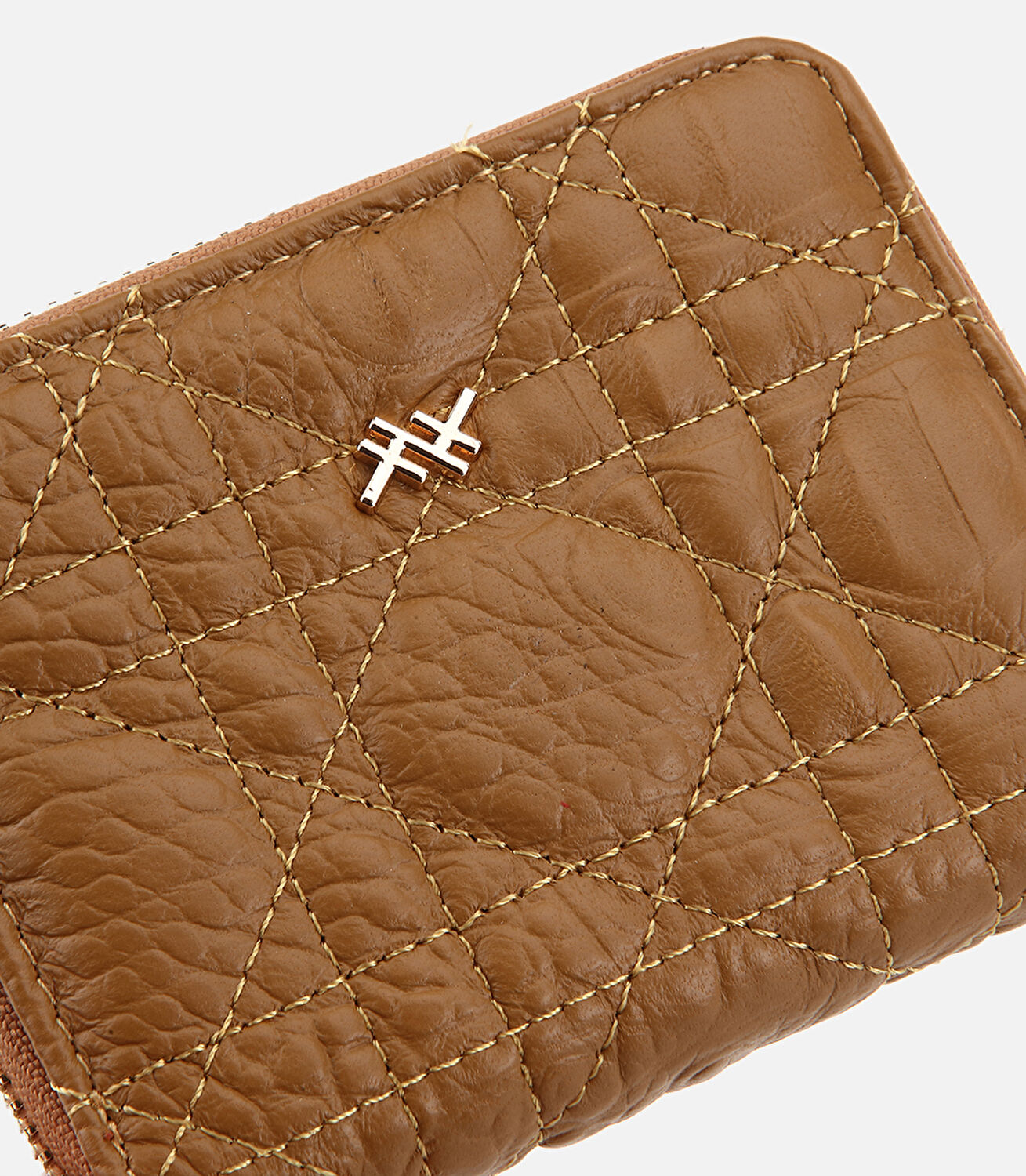 Kadın Deri Taba Mini Kroko Cüzdan