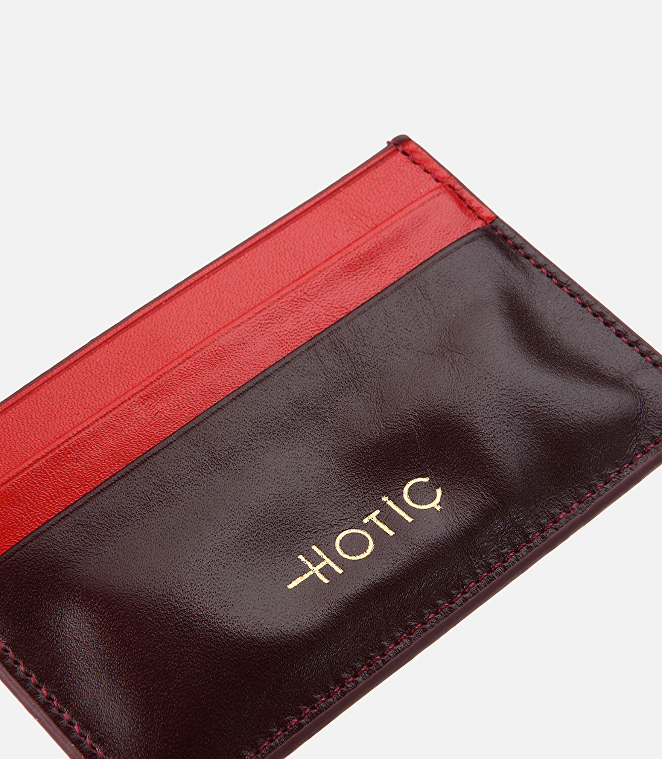 Kadın Deri Bordo Kartlık