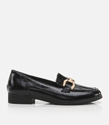Kadın Deri Siyah Loafer