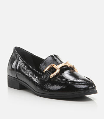 Kadın Deri Siyah Loafer