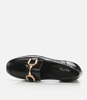 Kadın Deri Siyah Loafer