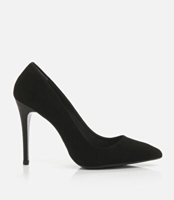 Kadın Deri Siyah Stiletto