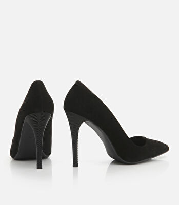 Kadın Deri Siyah Stiletto