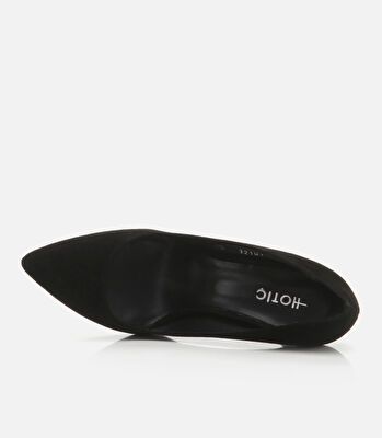 Kadın Deri Siyah Stiletto