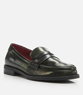 Kadın Deri Siyah Loafer