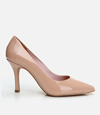 Kadın Deri Naturel Stiletto