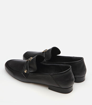Kadın Deri Siyah Loafer