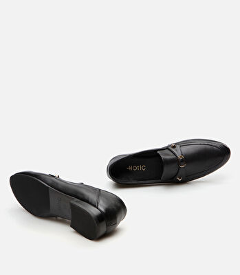 Kadın Deri Siyah Loafer