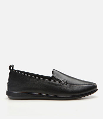 Kadın Deri Siyah Loafer