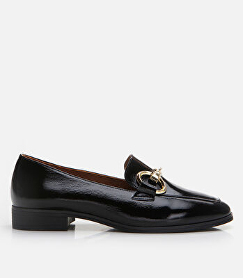 Kadın Deri Siyah Loafer