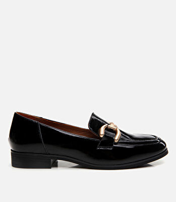Kadın Deri Siyah Loafer