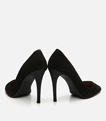 Kadın Deri Siyah Stiletto