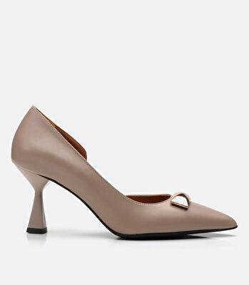 Kadın Deri Vizon Stiletto