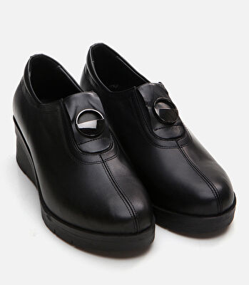 Kadın Deri Siyah Loafer