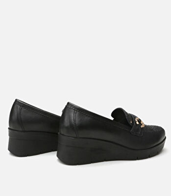 Kadın Deri Siyah Loafer
