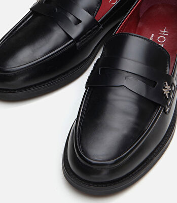 Kadın Deri Siyah Loafer